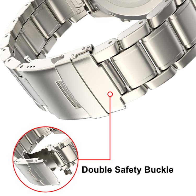 Safety Buckle Pure Titanium Metal Watch Band, For Gamin 26mm, For Gamin 22mm