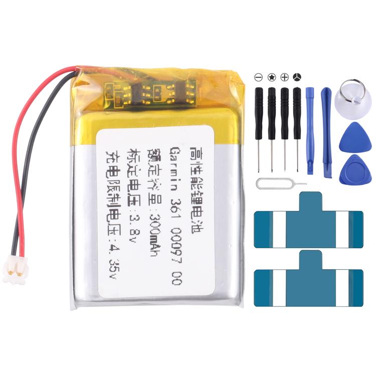 Battery Replacement, For Garmin venu 2S 361-00137-10 225mAh, For Garmin Approach S60 361-00097-00 300mAh, For Garmin Fenix 6X / 6X Pro 361-00126-00 455mAh, For Garmin Fenix 5X / 5X Plus 361-00098-00 500mAh, For Garmin Fenix 5S / 5S Plus 361-00096-00 28...
