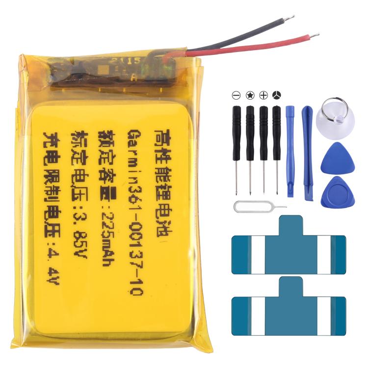 Battery Replacement, For Garmin venu 2S 361-00137-10 225mAh, For Garmin Approach S60 361-00097-00 300mAh, For Garmin Fenix 6X / 6X Pro 361-00126-00 455mAh, For Garmin Fenix 5X / 5X Plus 361-00098-00 500mAh, For Garmin Fenix 5S / 5S Plus 361-00096-00 28...
