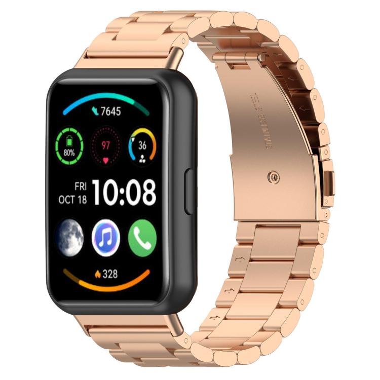 xDfind Three Beads Quick Release Metal Watch Band, For Huawei Watch Fit3 / Fit4 / Fit4 Pro, For Huawei Band 10 / 9 / 8 NFC, For Huawei Watch D2, For Huawei Watch Fit 2