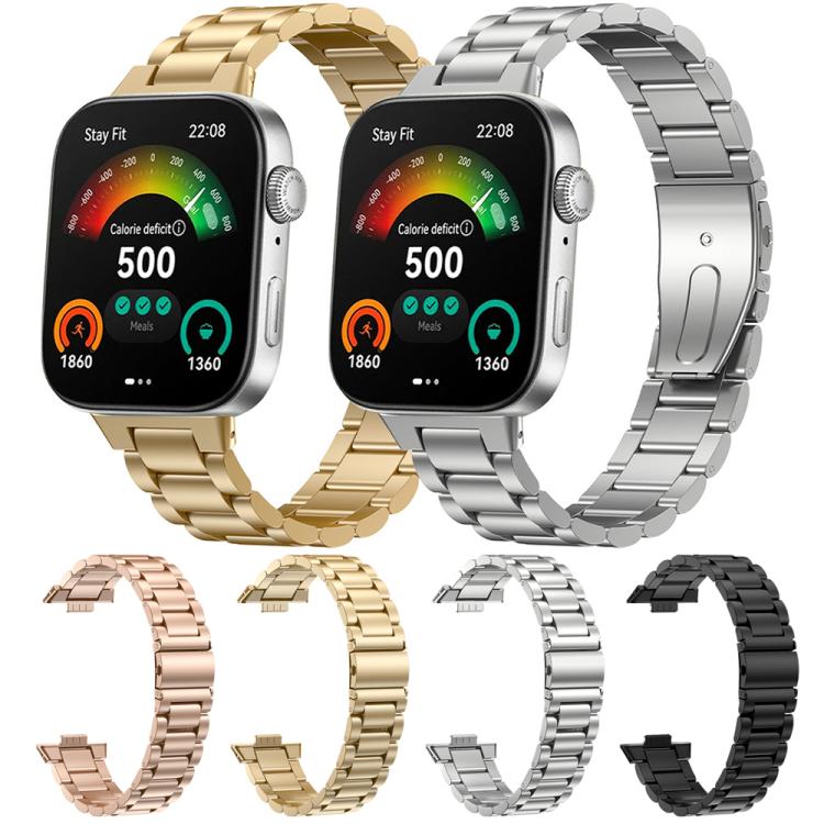 xDfind Three Beads Quick Release Metal Watch Band, For Huawei Watch Fit3 / Fit4 / Fit4 Pro, For Huawei Band 10 / 9 / 8 NFC, For Huawei Watch D2, For Huawei Watch Fit 2