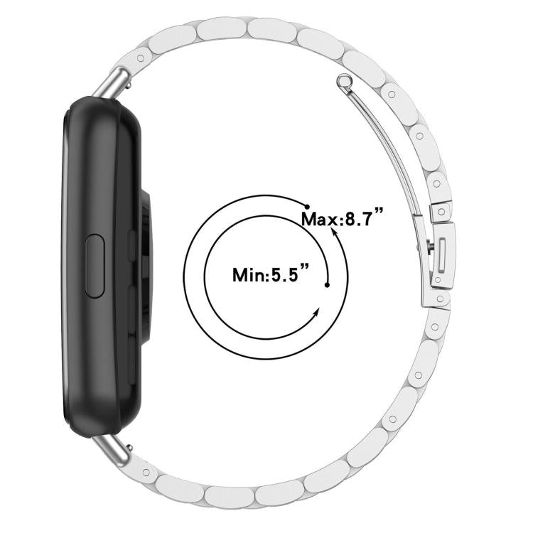 xDfind Three Beads Quick Release Metal Watch Band, For Huawei Watch Fit3 / Fit4 / Fit4 Pro, For Huawei Band 10 / 9 / 8 NFC, For Huawei Watch D2, For Huawei Watch Fit 2