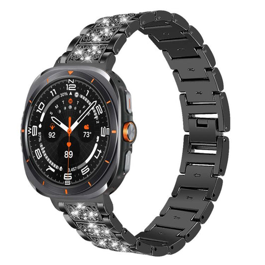 xDfind Diamond Jewelry Stainless Steel Watch Band, For Samsung Galaxy Watch Ultra / Ultra 2025, For Samsung Galaxy Watch8 / Watch8 Classic, For Samsung Galaxy Watch7 / FE / 6 / 5 / 4, For Samsung Galaxy Fit3