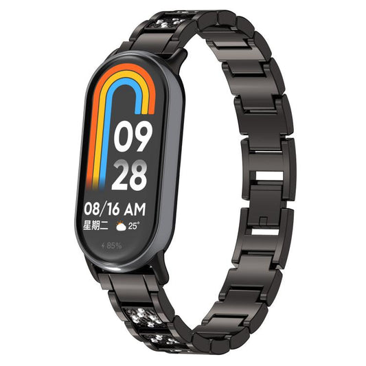 xDfind Diamond Jewelry Stainless Steel Watch Band, For Xiaomi Smart Band 11 / 10 / 9 / 8, For Xiaomi Band 10 Pro / 9 Pro / Redmi Watch 6