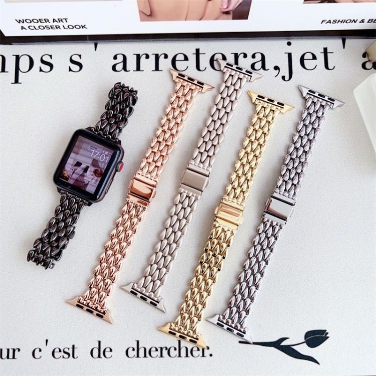 Water Drop Zinc Alloy Watch Band, For Apple Watch 46mm / 49mm / 45mm / 44mm, For Apple Watch 42mm / 41mm / 40mm / 38mm