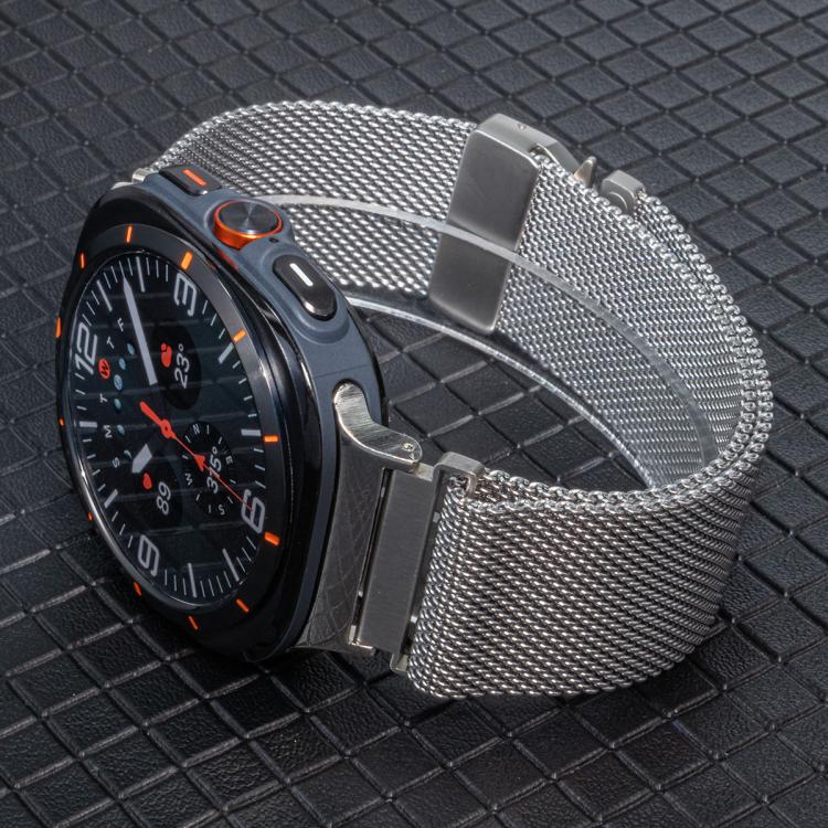 Umbrella Buckle Milanese Titanium Steel Watch Band, For Samsung Galaxy Watch Ultra / Ultra 2025, For Samsung Galaxy Watch8 / Watch8 Classic