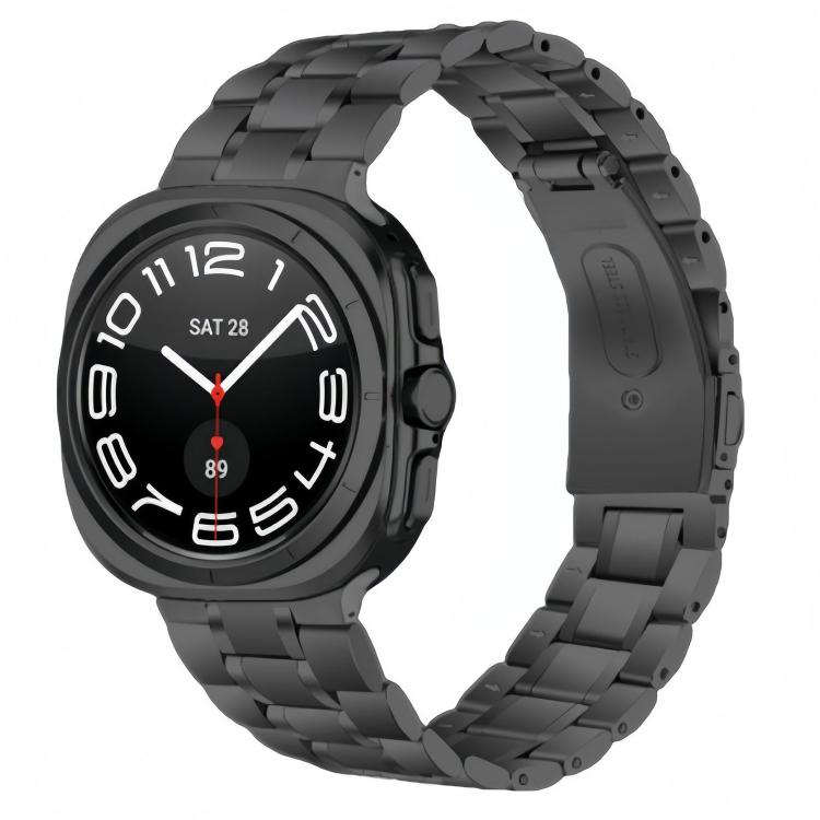 Five Beads Stainless Steel Metal Watch Band, For Samsung Galaxy Watch Ultra / Ultra 2025, For Samsung Galaxy Watch8 / Watch8 Classic