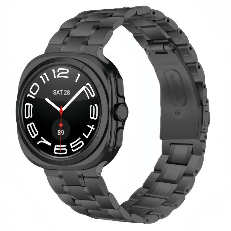 Five Beads Stainless Steel Metal Watch Band, For Samsung Galaxy Watch Ultra / Ultra 2025, For Samsung Galaxy Watch8 / Watch8 Classic