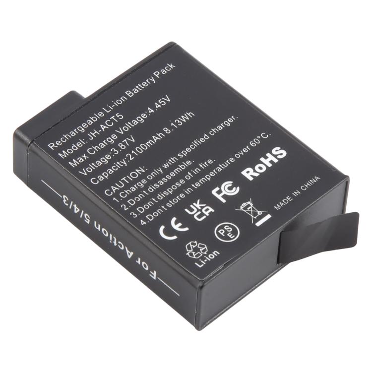 JH-ACT5 2100mAh Battery For DJI OSMO Action 5 Pro / 4 / 3, For DJI OSMO Action 5 Pro