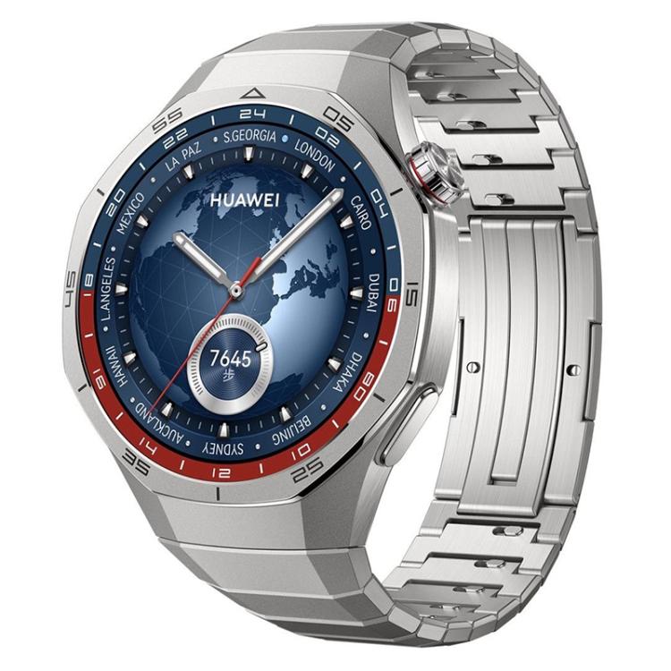 One Bead Bamboo Joint HW Buckle Stainless Steel Watch Band, For Huawei Watch GT 5 46mm, For Huawei Watch GT 4 46mm