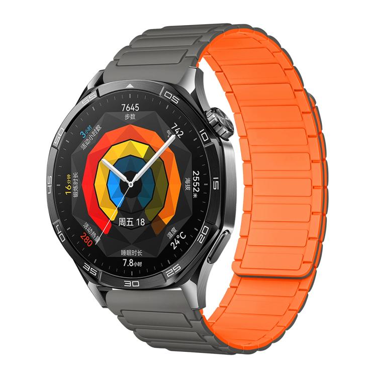 Tri-beads Magnetic Silicone Watch Band, 22mm