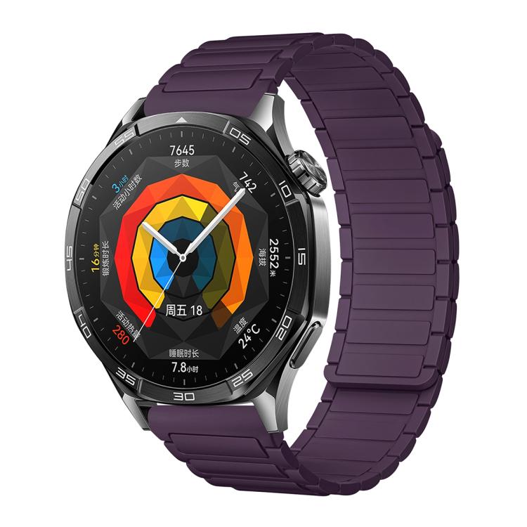 Tri-beads Magnetic Silicone Watch Band, 22mm