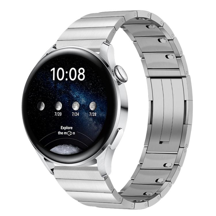 One-beads Side-detachable Buckle Stainless Steel Watch Band, 22mm