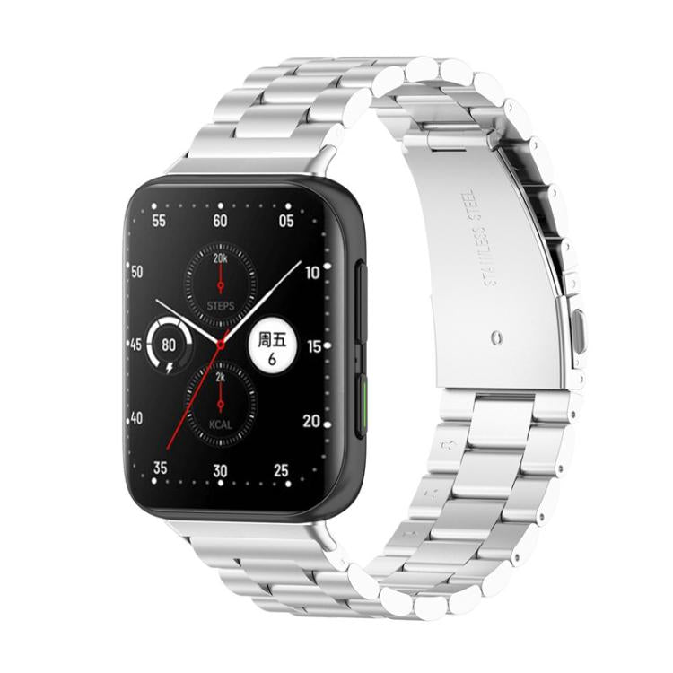 Tri-beads Flat Buckle Titanium Alloy Watch Band, For OPPO Watch Free, For OPPO Watch 2 46mm, For OPPO Watch 2 42mm, For OPPO Watch 1 41mm, For OPPO Watch 1 46mm