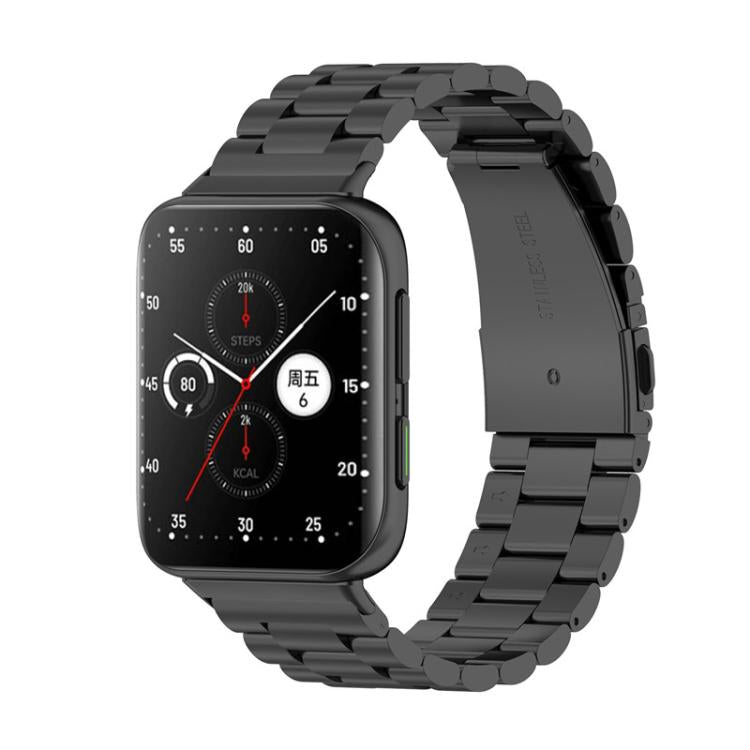Tri-beads Flat Buckle Titanium Alloy Watch Band, For OPPO Watch Free, For OPPO Watch 2 46mm, For OPPO Watch 2 42mm, For OPPO Watch 1 41mm, For OPPO Watch 1 46mm