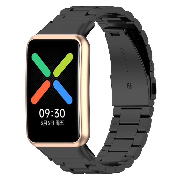Tri-beads Flat Buckle Titanium Alloy Watch Band, For OPPO Watch Free, For OPPO Watch 2 46mm, For OPPO Watch 2 42mm, For OPPO Watch 1 41mm, For OPPO Watch 1 46mm