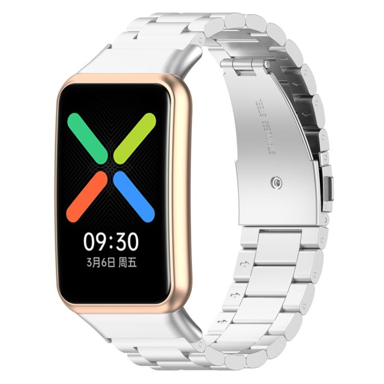 Tri-beads Flat Buckle Titanium Alloy Watch Band, For OPPO Watch Free, For OPPO Watch 2 46mm, For OPPO Watch 2 42mm, For OPPO Watch 1 41mm, For OPPO Watch 1 46mm