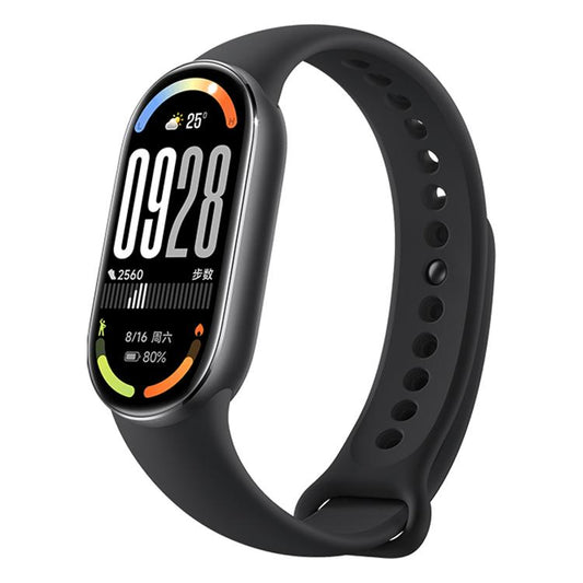 Original Xiaomi Smart Band 10, 1.72 inch AMOLED Screen 5ATM Waterproof Smart Watch, Support Blood Oxygen / Heart Rate Monitor, Smart Band 10 Black, Smart Band 10 Silver