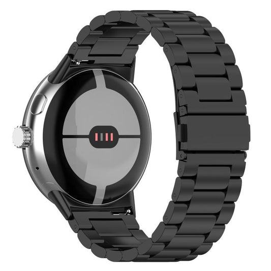 Tri-beads Flat Buckle Titanium Alloy Watch Band, For Google Pixel Watch 5 / 4 / 3 / 2 / 1 41mm, For Google Pixel Watch 5 / 4 / 3 45mm