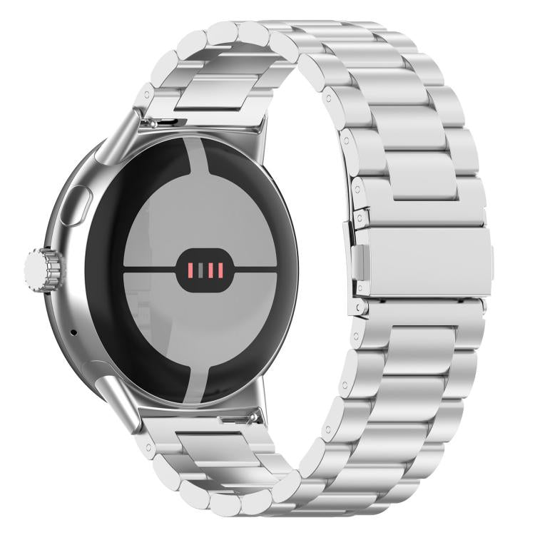 Tri-beads Flat Buckle Titanium Alloy Watch Band, For Google Pixel Watch 5 / 4 / 3 / 2 / 1 41mm, For Google Pixel Watch 5 / 4 / 3 45mm