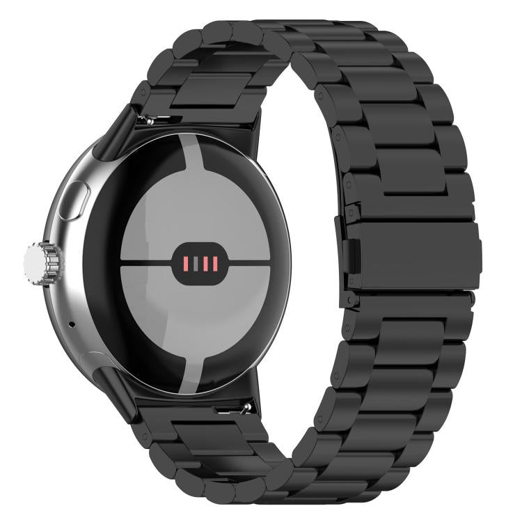 Tri-beads Flat Buckle Titanium Alloy Watch Band, For Google Pixel Watch 5 / 4 / 3 / 2 / 1 41mm, For Google Pixel Watch 5 / 4 / 3 45mm