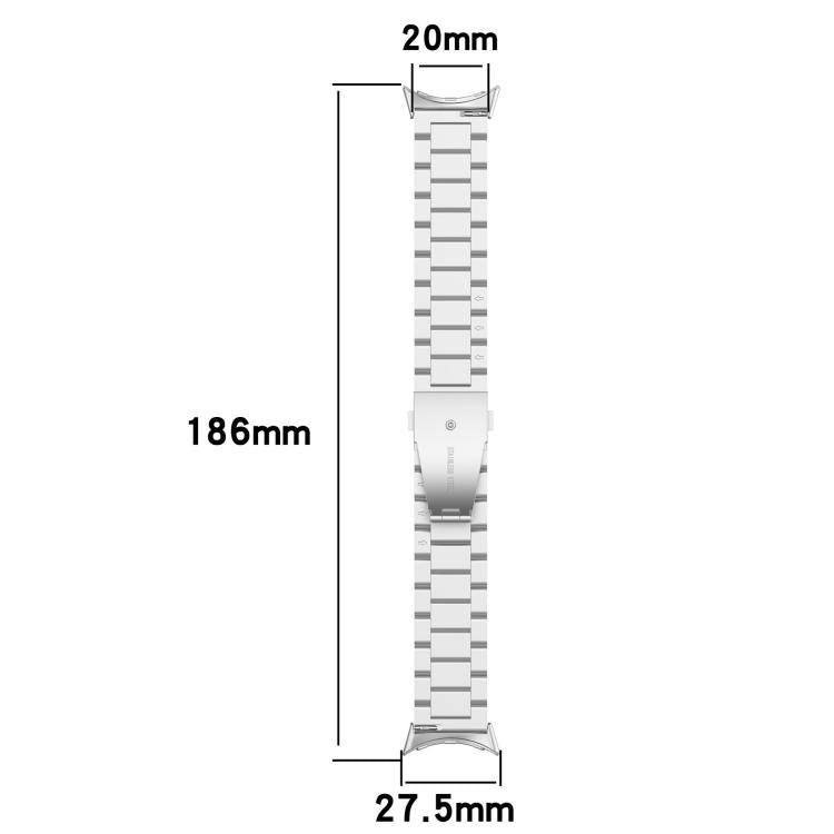 Tri-beads Flat Buckle Titanium Alloy Watch Band, For Google Pixel Watch 5 / 4 / 3 / 2 / 1 41mm, For Google Pixel Watch 5 / 4 / 3 45mm