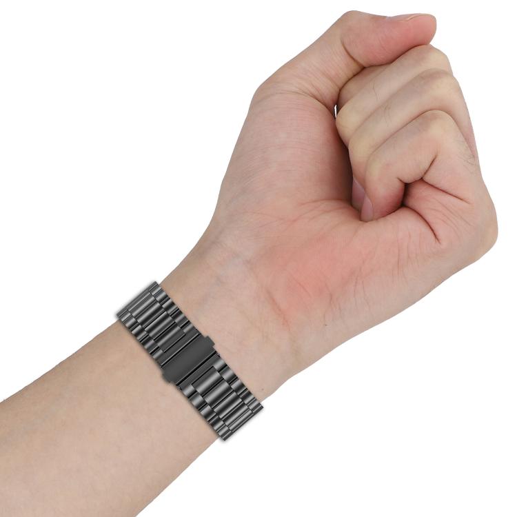Tri-beads Flat Buckle Titanium Alloy Watch Band, For Huami Amazfit T-REX 3 A2322, For Huami Amazfit Active Edge A2212 / A2213, For Huami Amazfit T-Rex 2, For Huami Amazfit T-Rex Pro A1918
