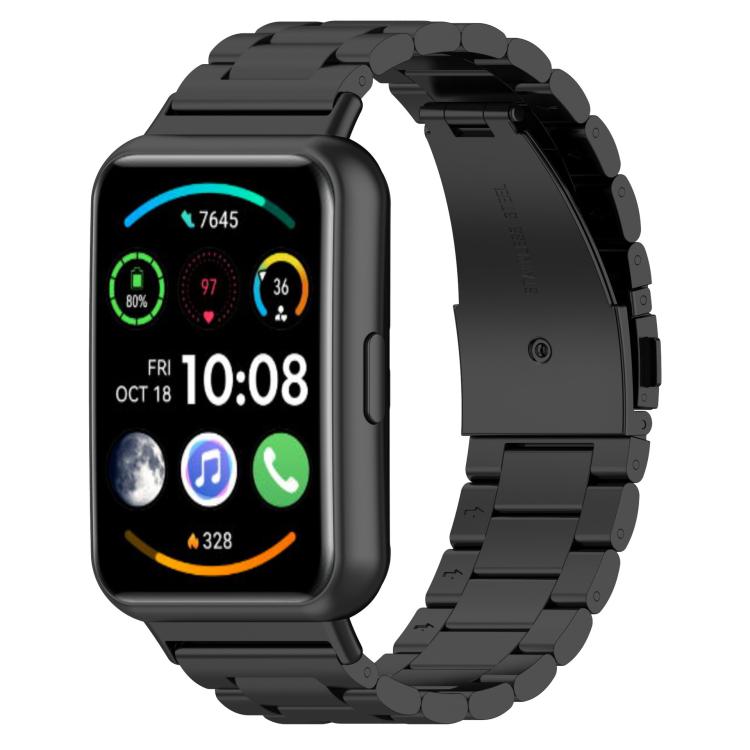 Tri-beads Flat Buckle Titanium Alloy Watch Band, For Huawei Watch Fit 5 / 5 Pro / 4 / 4 Pro, For Huawei Band 10 / 9 / 8, For Huawei Watch Fit 2