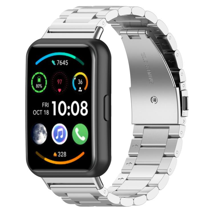 Tri-beads Flat Buckle Titanium Alloy Watch Band, For Huawei Watch Fit 5 / 5 Pro / 4 / 4 Pro, For Huawei Band 10 / 9 / 8, For Huawei Watch Fit 2