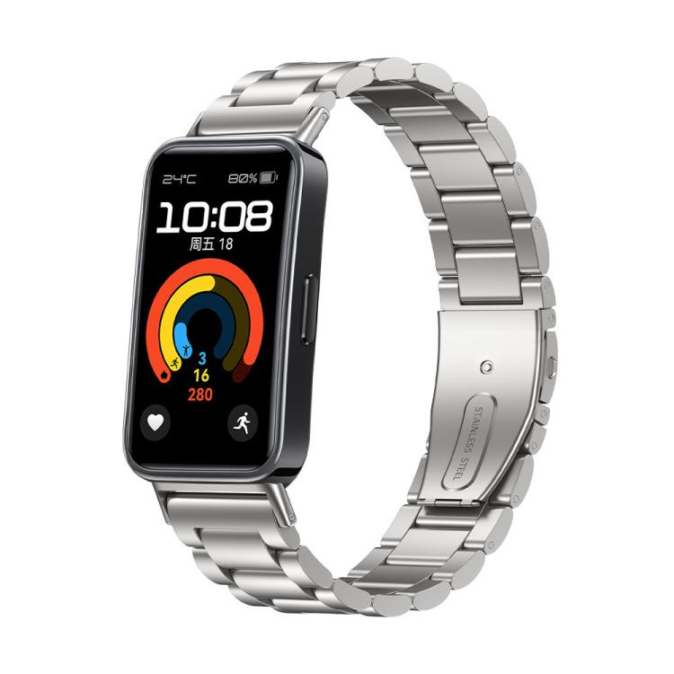 Tri-beads Flat Buckle Titanium Alloy Watch Band, For Huawei Watch Fit 5 / 5 Pro / 4 / 4 Pro, For Huawei Band 10 / 9 / 8, For Huawei Watch Fit 2