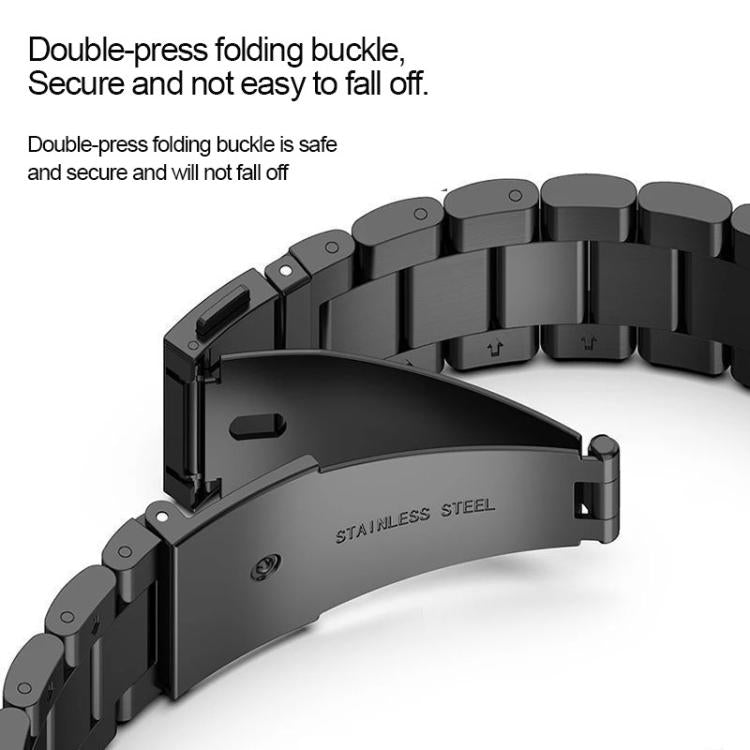 Tri-beads Flat Buckle Titanium Alloy Watch Band, For Huawei Watch Fit 5 / 5 Pro / 4 / 4 Pro, For Huawei Band 10 / 9 / 8, For Huawei Watch Fit 2