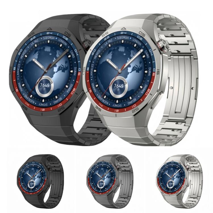 Arc One-beads Side-detachable Buckle Titanium Alloy Watch Band, For Huawei Watch GT 5 Pro 46mm