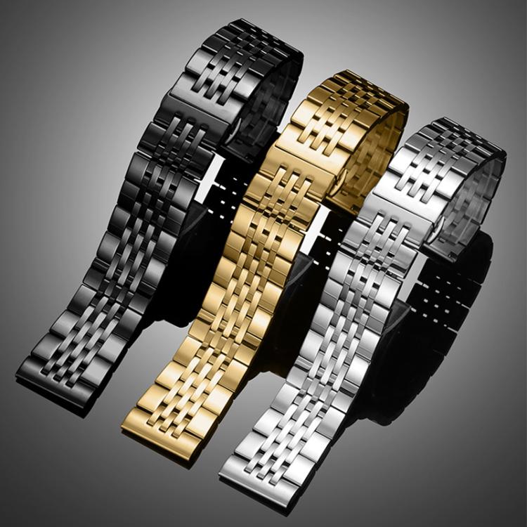 xDfind Seven-bead Solid Stainless Steel Watch Band, For Fitbit Charge 6 / 5 18mm, For Fitbit Versa 4 / 3 / Sense2 / 1 20mm, For Fitbit Charge 4 / 3 18mm