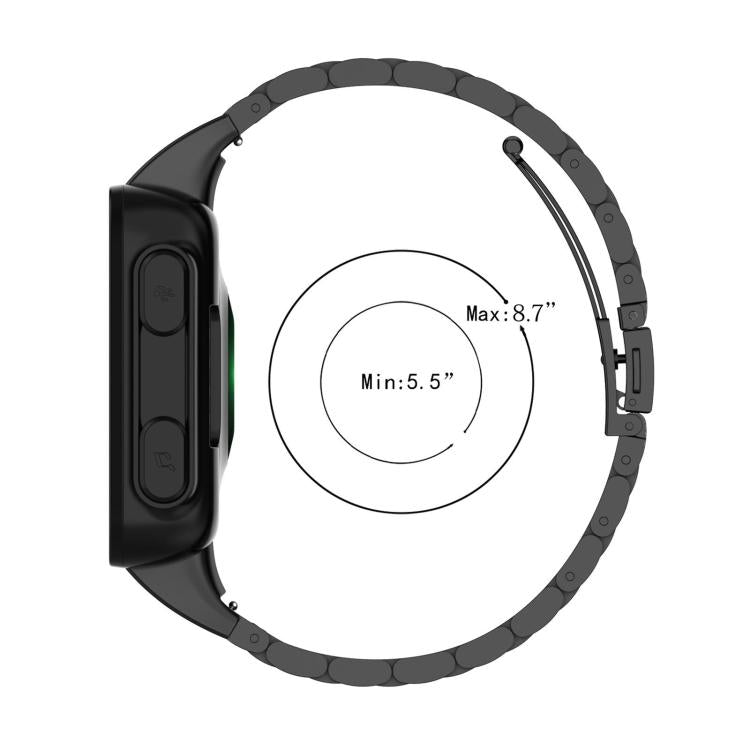 Tri-beads Flat Buckle Titanium Alloy Watch Band, For Garmin forerunner 45 / 45S / Swim 2, For Garmin Forerunner 35 / 30