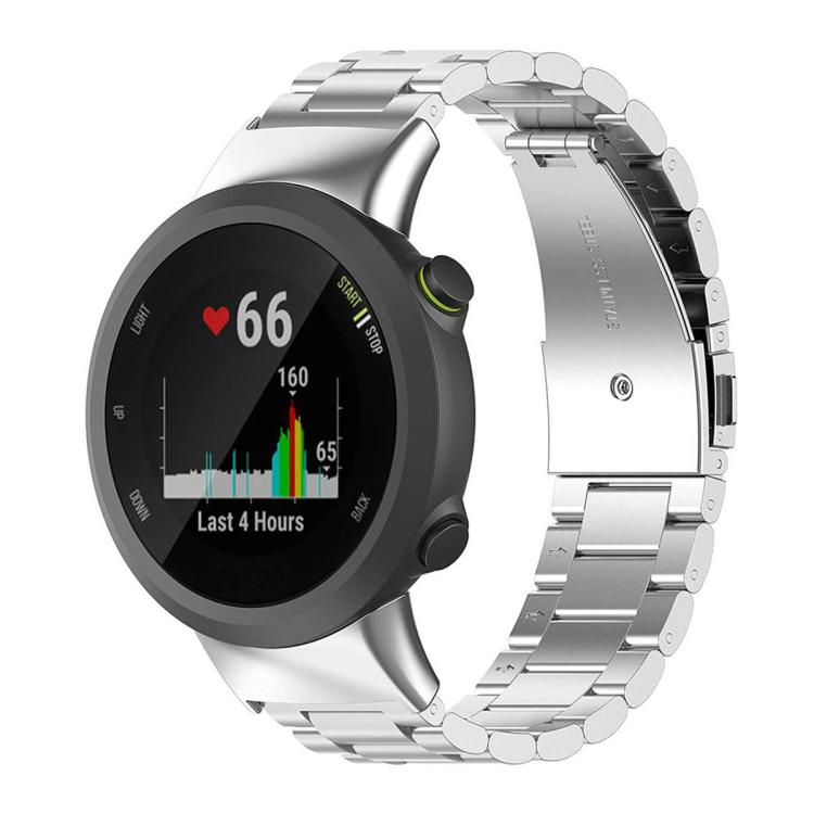 Tri-beads Flat Buckle Titanium Alloy Watch Band, For Garmin forerunner 45 / 45S / Swim 2, For Garmin Forerunner 35 / 30