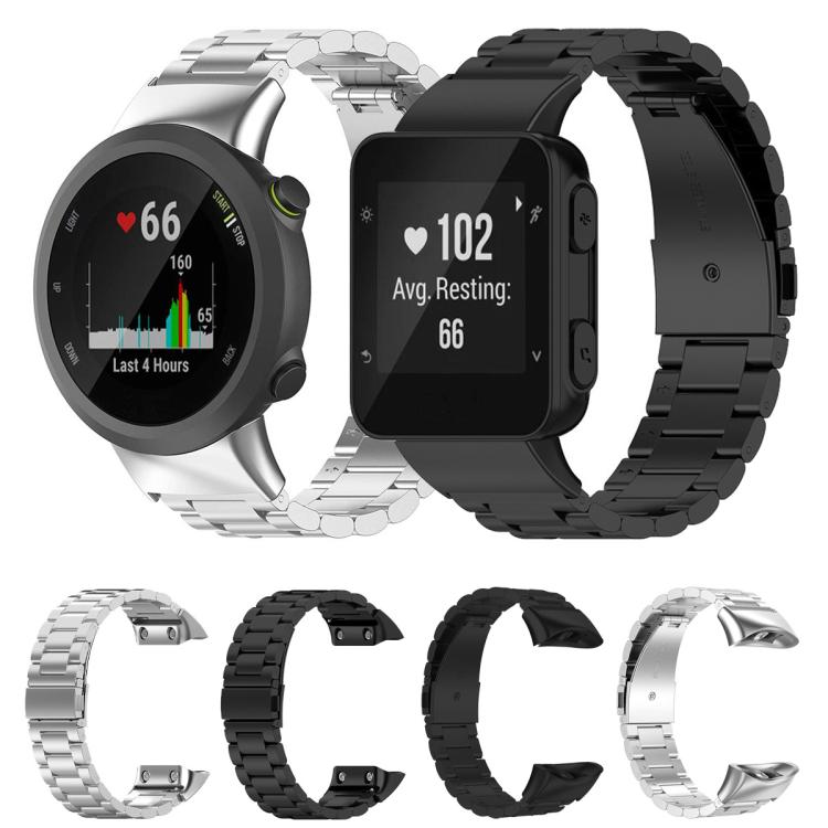 Tri-beads Flat Buckle Titanium Alloy Watch Band, For Garmin forerunner 45 / 45S / Swim 2, For Garmin Forerunner 35 / 30