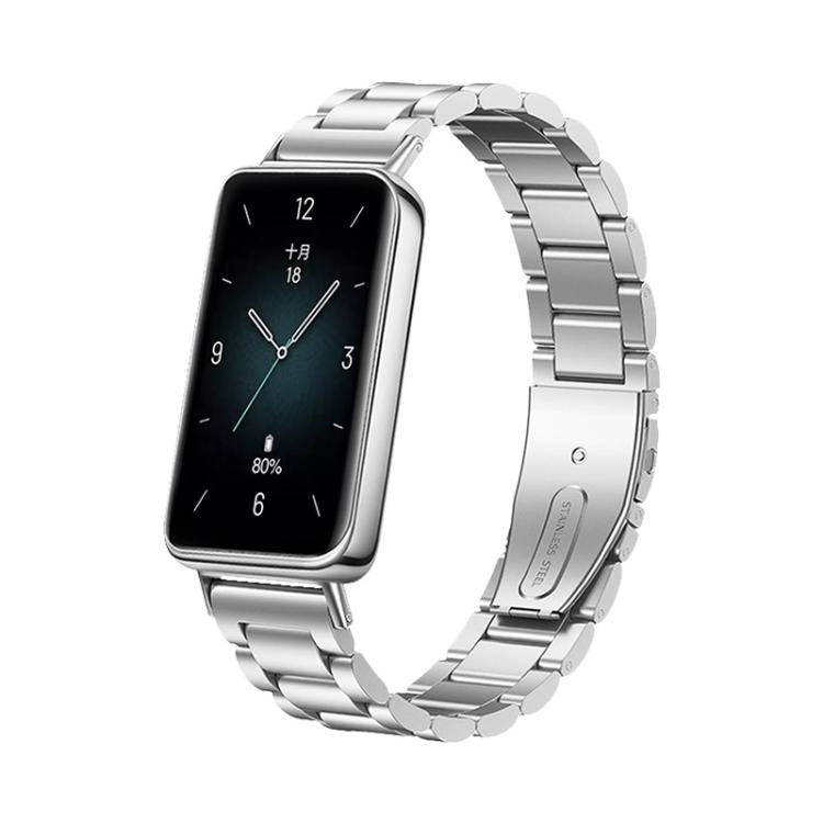 Tri-beads Flat Buckle Titanium Alloy Watch Band, For Honor Band 9