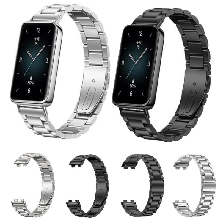 Tri-beads Flat Buckle Titanium Alloy Watch Band, For Honor Band 9
