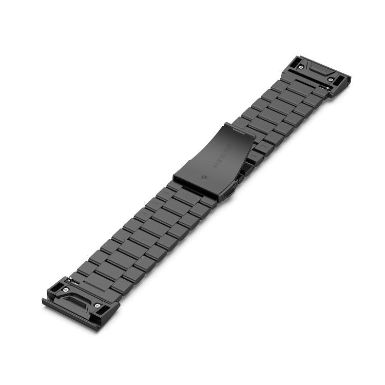 Tri-beads Flat Buckle Titanium Alloy Watch Band, For Garmin 26mm, For Garmin 22mm, For Garmin 20mm
