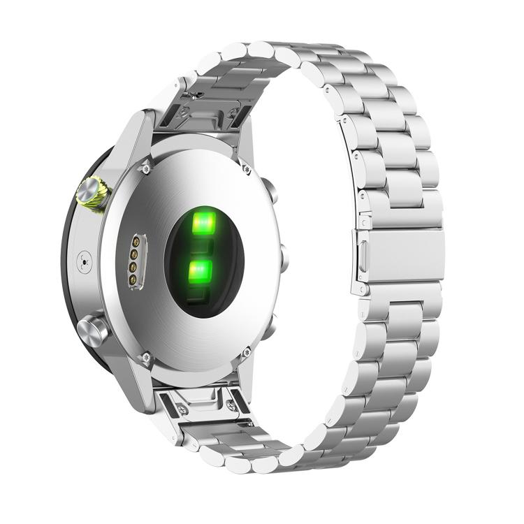 Tri-beads Flat Buckle Titanium Alloy Watch Band, For Garmin 26mm, For Garmin 22mm, For Garmin 20mm