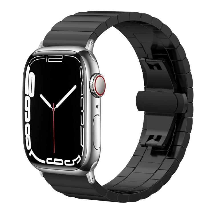 xDfind One-bead Bamboo Solid Stainless Steel Watch Band, For Apple Watch 42 / 44 / 45 / 46 / 49mm 22mm, For Apple Watch 38 / 40 / 41 / S10 42mm 20mm