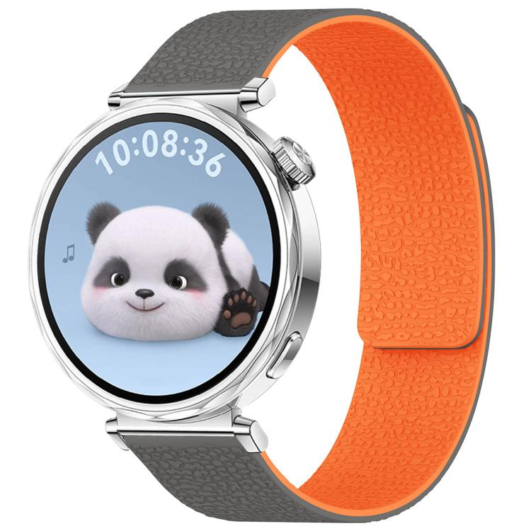 xDfind Flat Head Litchi Texture Magnetic Silicone Watch Band, 18mm, 20mm, 22mm, 14mm
