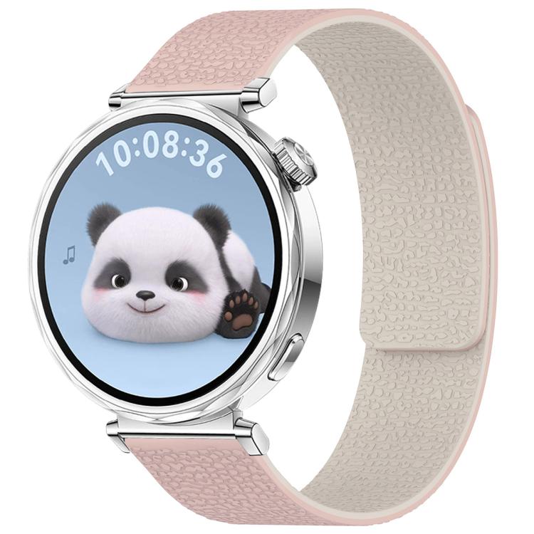 xDfind Flat Head Litchi Texture Magnetic Silicone Watch Band, 18mm, 20mm, 22mm, 14mm
