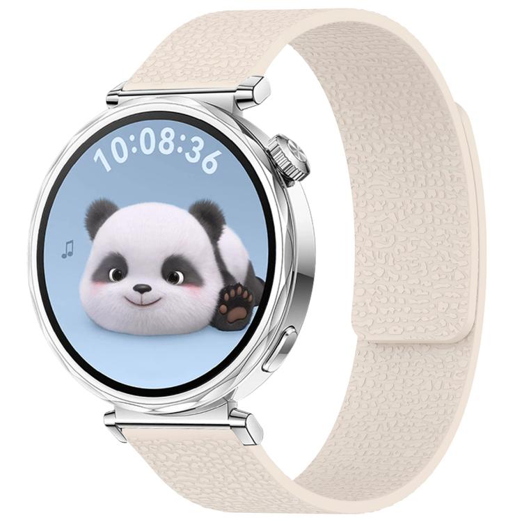xDfind Flat Head Litchi Texture Magnetic Silicone Watch Band, 18mm, 20mm, 22mm, 14mm