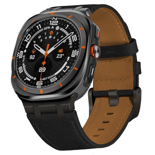 Crazy Horse Leather Watch Band, For Samsung Galaxy Watch8 / Watch8 Classic