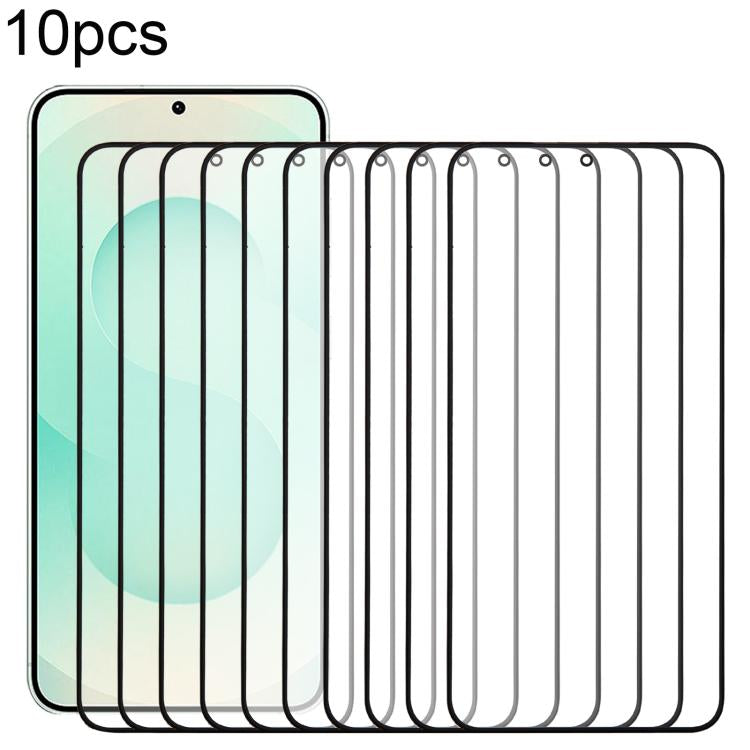 10pcs Front Screen Outer Glass Lens with OCA Optically Clear Adhesive, For Galaxy S26+ SM-S947B, For Galaxy M07 SM-M075F, For Galaxy M17 SM-M176B, For Galaxy S26 SM-S942B, For Galaxy A57 SM-A576B, For Galaxy A37 SM-A376B, For Galaxy S25 FE SM-S731B    ...