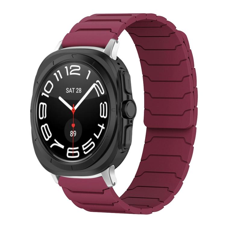 xDfind Magnetic Silicone Watch Band, For Samsung Galaxy Watch Ultra / Ultra 2025, For Samsung Galaxy Watch8 / 8 Classic, For Samsung Galaxy Watch 7 / 6 / 5 / FE