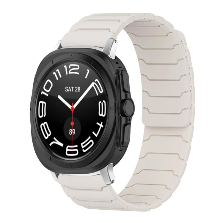 xDfind Magnetic Silicone Watch Band, For Samsung Galaxy Watch Ultra / Ultra 2025, For Samsung Galaxy Watch8 / 8 Classic, For Samsung Galaxy Watch 7 / 6 / 5 / FE
