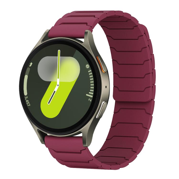 xDfind Magnetic Silicone Watch Band, For Samsung Galaxy Watch Ultra / Ultra 2025, For Samsung Galaxy Watch8 / 8 Classic, For Samsung Galaxy Watch 7 / 6 / 5 / FE
