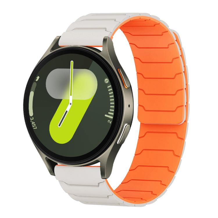 xDfind Magnetic Silicone Watch Band, For Samsung Galaxy Watch Ultra / Ultra 2025, For Samsung Galaxy Watch8 / 8 Classic, For Samsung Galaxy Watch 7 / 6 / 5 / FE